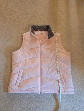 Lands End L/P Light Pink Quilted Puffer Vest